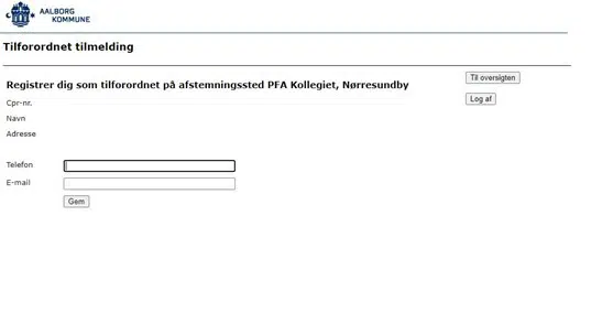 Indtast dine oplysninger