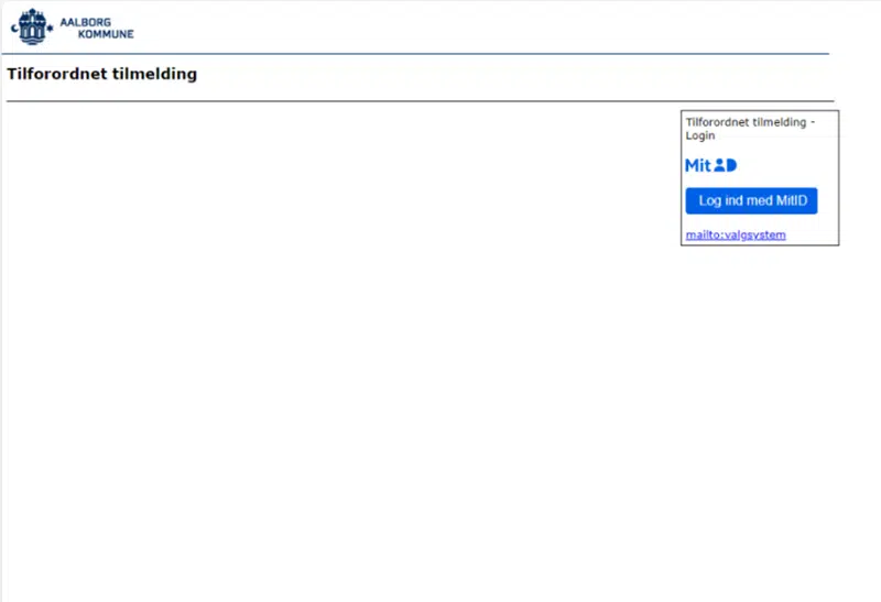 Log ind i systemet med MitID 
