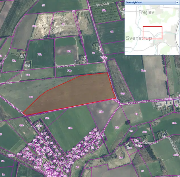 Oversigtskort over området