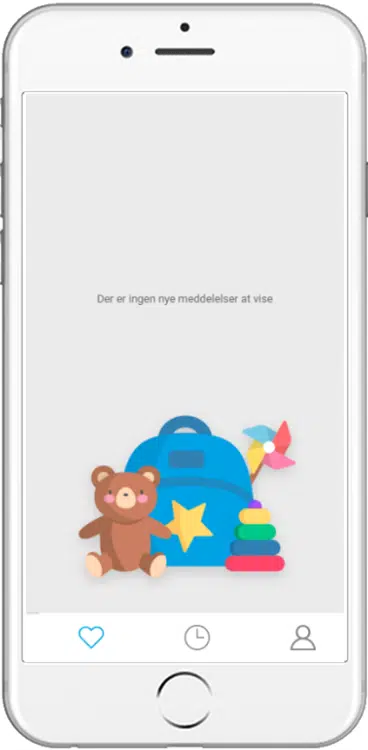 Skærmbillede ved normal drift