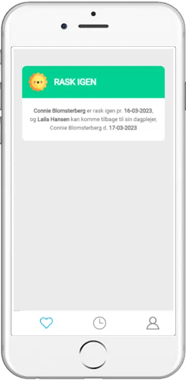 Skærmbillede rask igen
