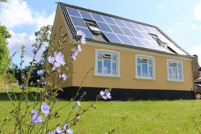 Forsiden af bosætningshuset