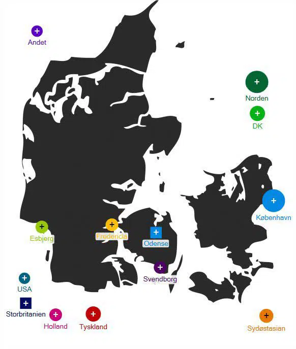 Figur 6. Virksomhedernes primære kunder (geografi)