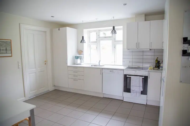 Køkken i bosætningshuset