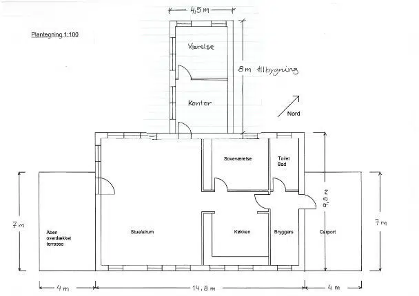 Eksempel på plantegning