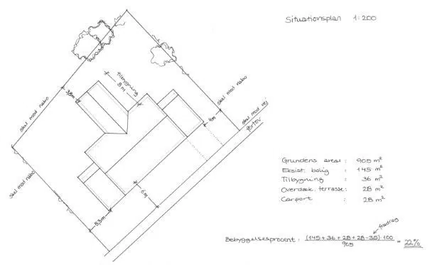 Eksempel på situationsplan