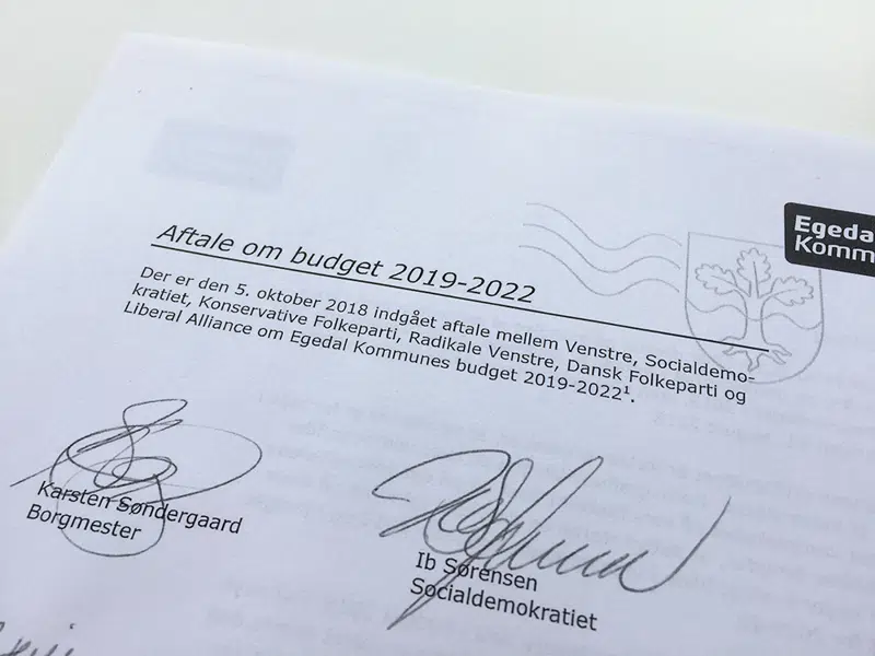 Aftale om budget 2019 - 2022