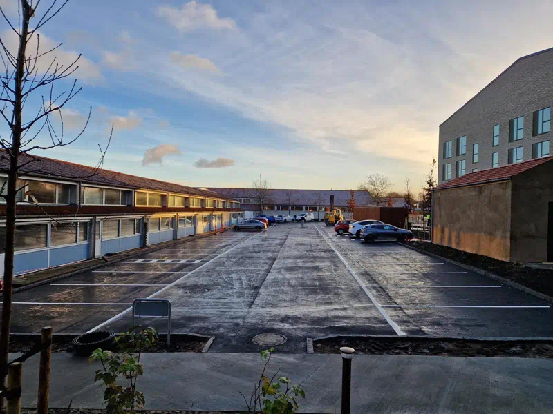 Farum Kulturhus - Færdig P-plads 
