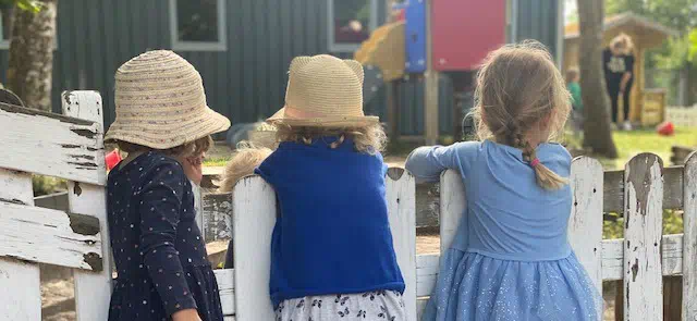 Børn på legepladsen