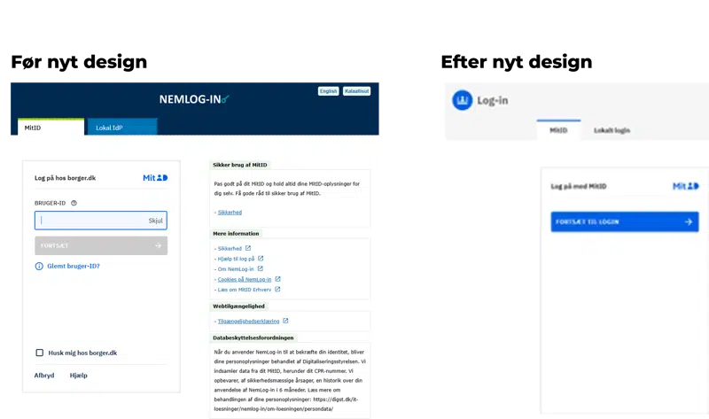 Billede af det nye design.