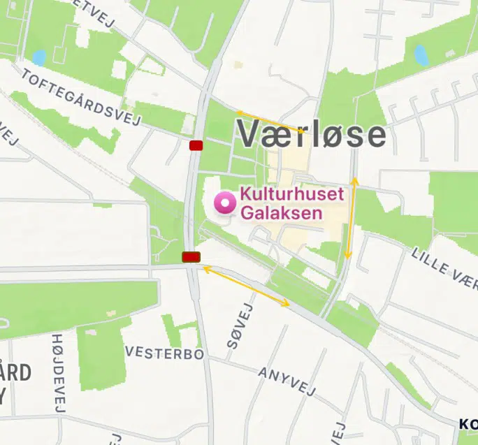 Omkørsel ved afspærring af Fiskebækvej 15-19. januar 2026