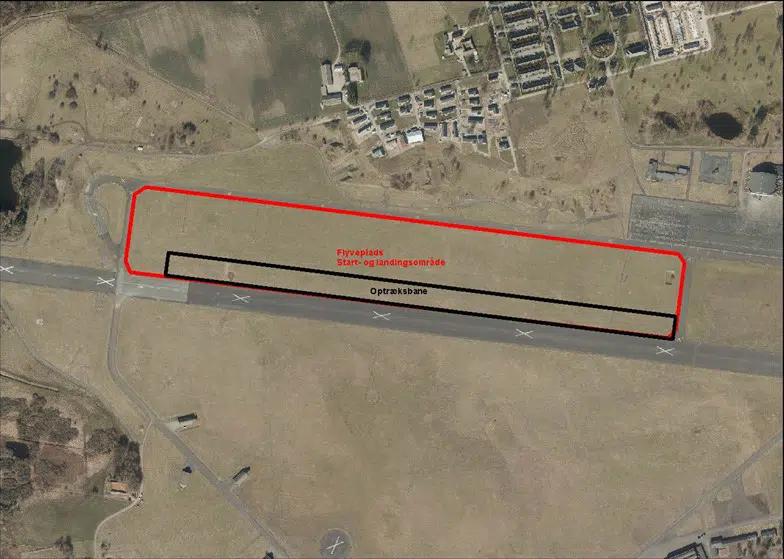 Kort over landingsbane