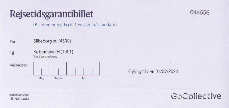 GoCollective rejsetidsgarantibillet