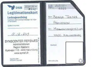 DSB legitimationskort