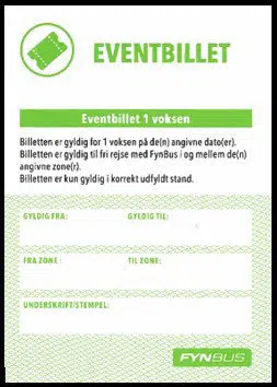 eventbillet forside