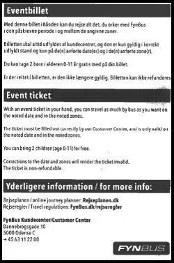eventbillet bagside