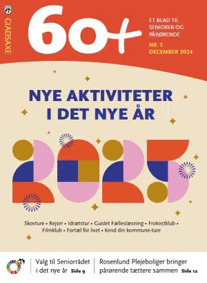 Forsiden af seniorbladet 60+ decemeber 2024