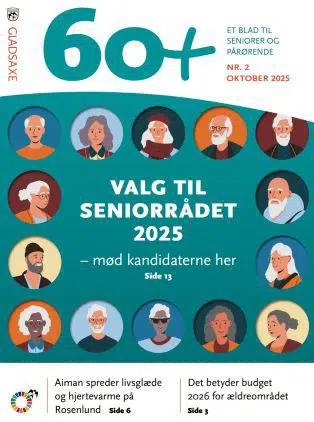 Forsiden af seniorbladet 60+ oktober 2025