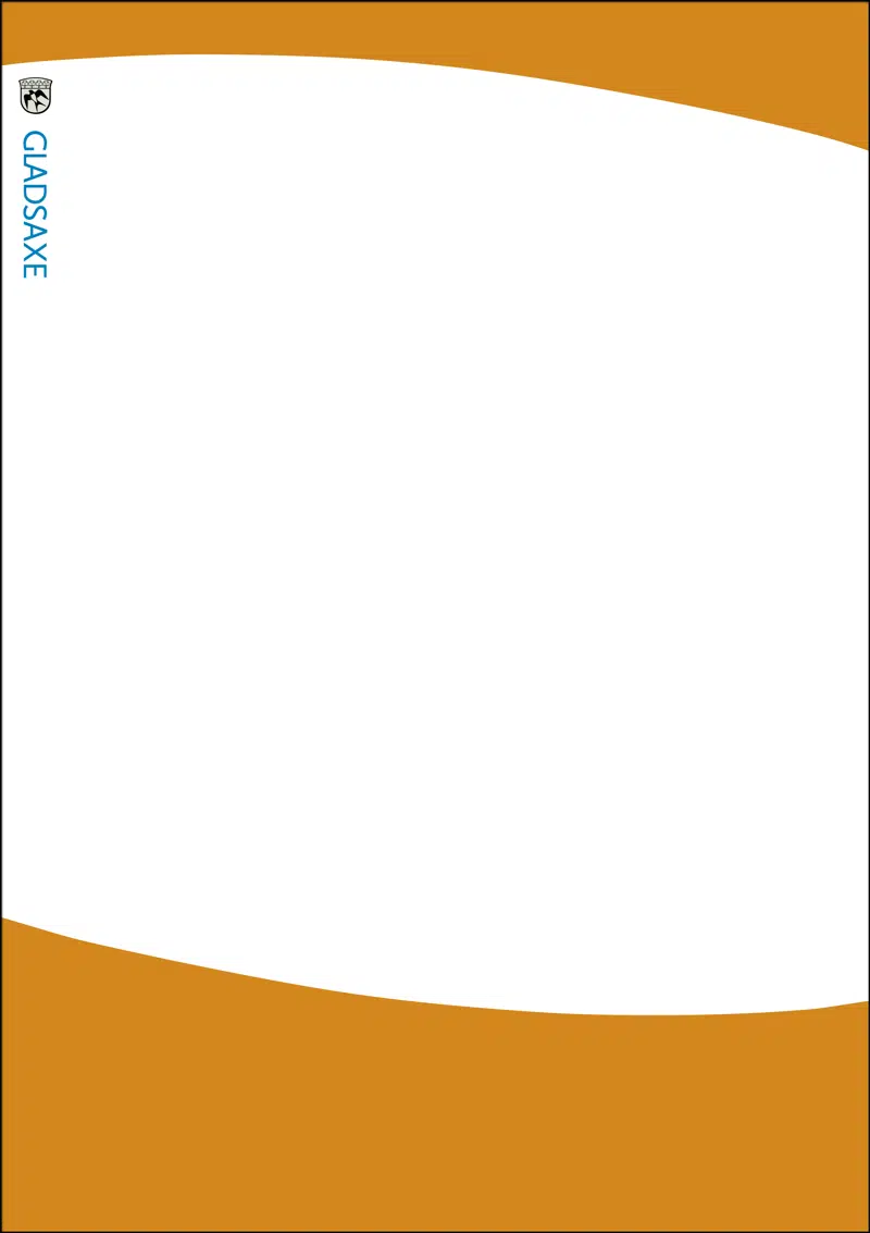 A1-plakat: Gladsaxe logo og buer