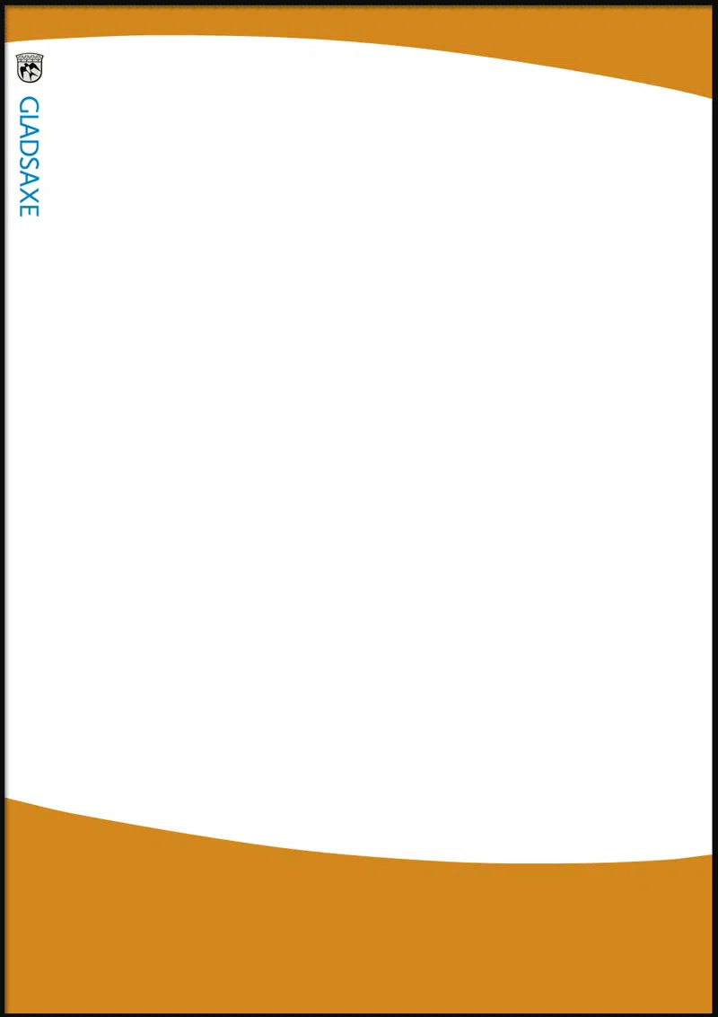 A4-folder: Gladsaxe logo og buer