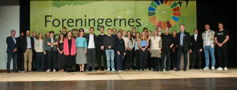 Billede af prismodtagere, udøvere og repræsentanter - foreningernes prisfest 2024