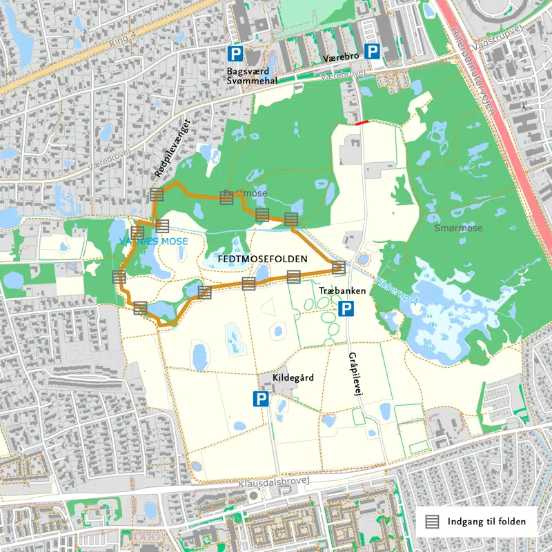  Kort over Fedtmosefolden