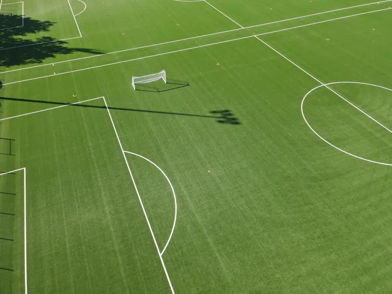 Kunstgræsbanen på Gladsaxe Stadion.