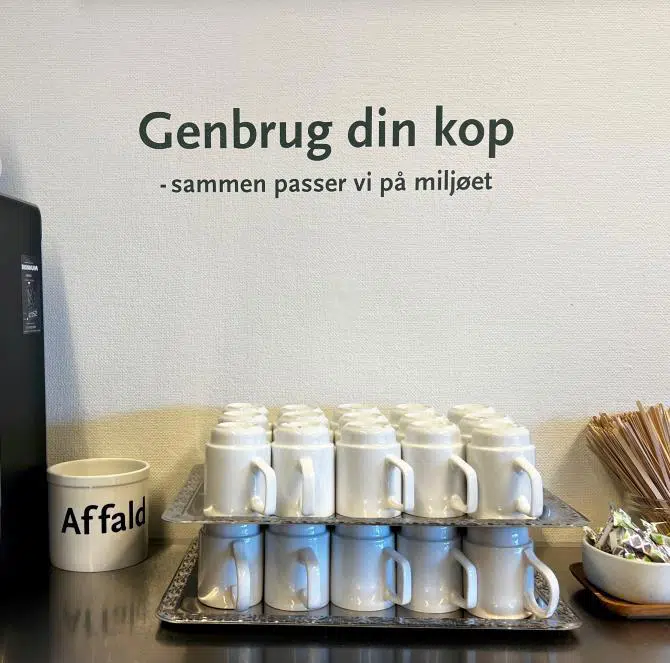 Genbrug din kop - sammen passer vi på miljøet