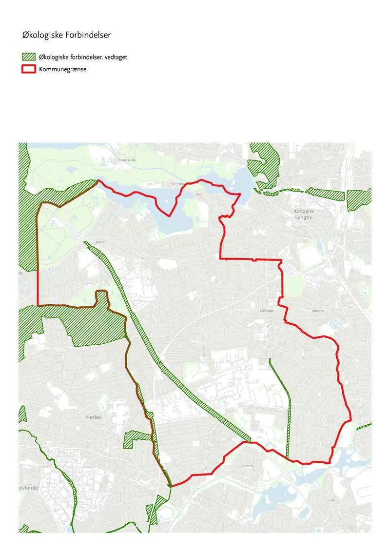 Billede med markeringer af økologiske forbindelser
