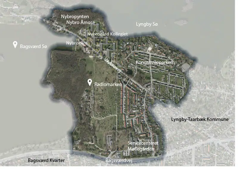 Kortet viser Nybro Kvarter. 