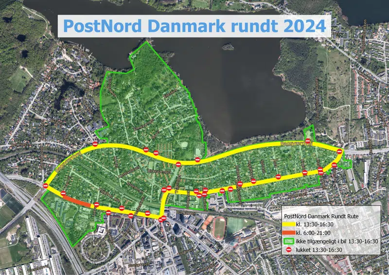 Trafikale ændring til PostNord cykelløb 2024