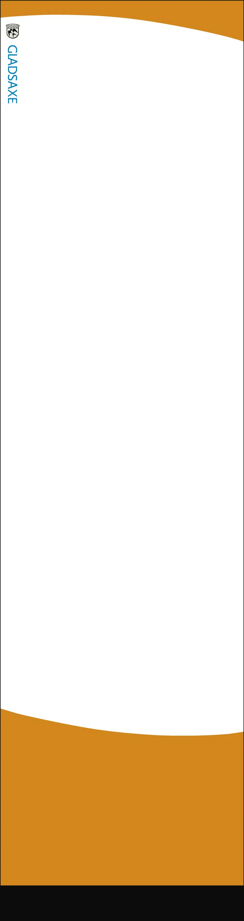 Roll-up: Gladsaxe logo og buer