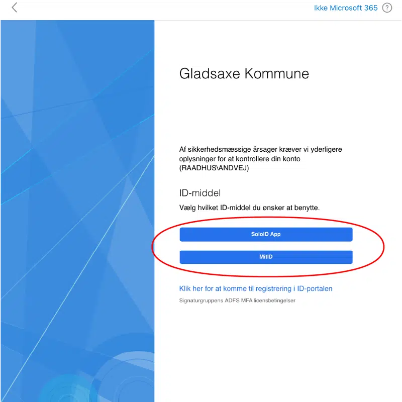 Godkend login via SoloID eller MitID