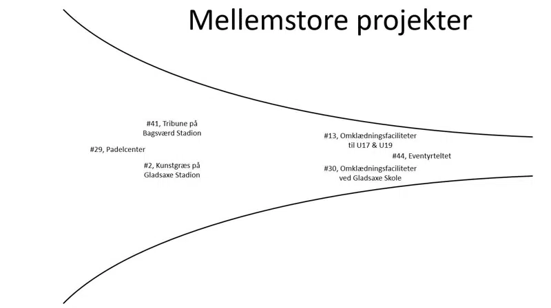 Mellemstore projekter der er prioriteret af Dialogforum