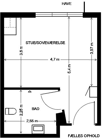 Billede af mål og indretning bolig