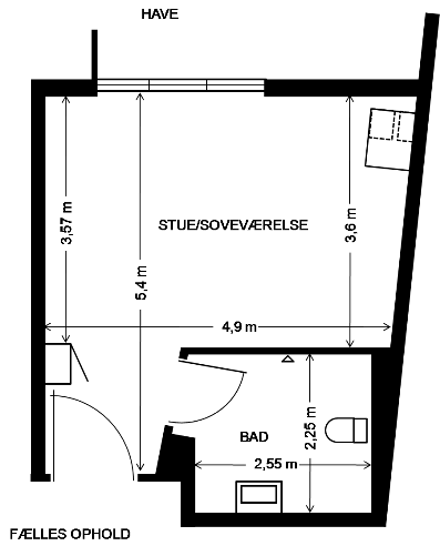 Billede af mål og indretning bolig