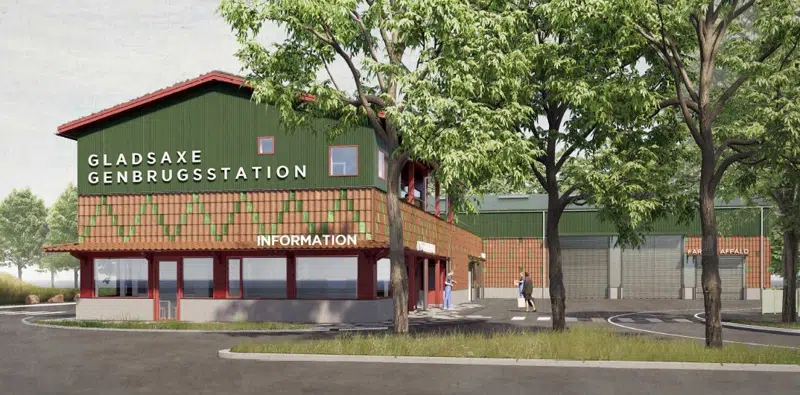 Den nye genbrugsstation åbnet i december 2024