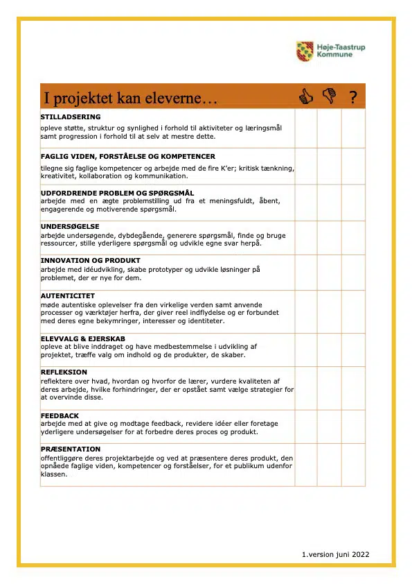 Et billede af plakaten Projektspørgsmål