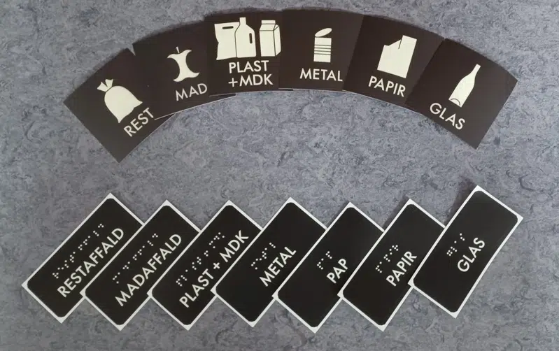 Billede af mærkerne