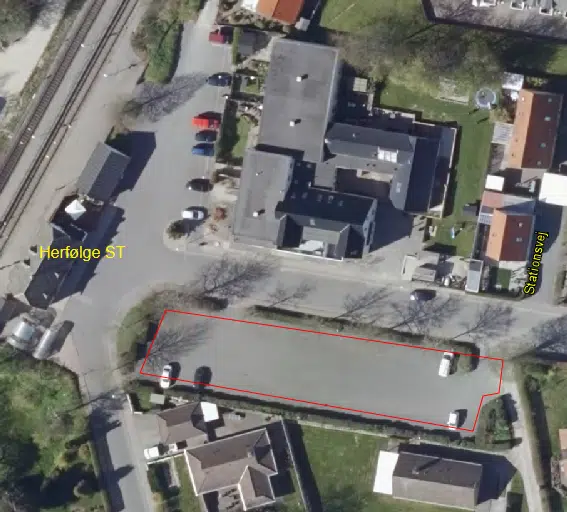 Snerydning Herfølge Station