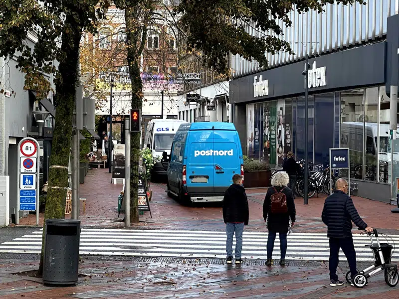 Biler i Søndergade i Kolding