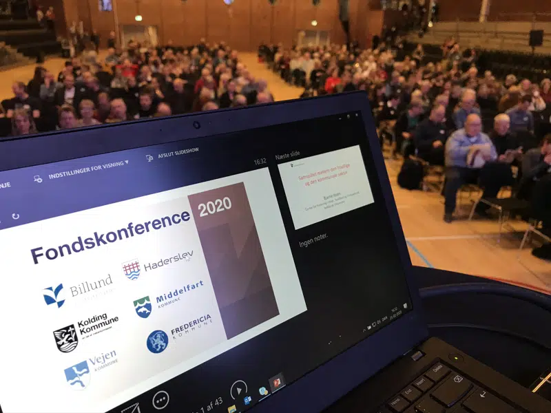 Fondskonferencen, her foto fra 2020, er tilbage igen til februar 2025.