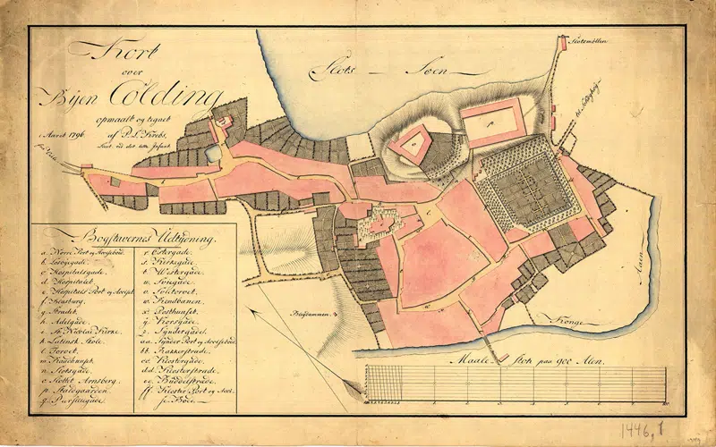 Kort over Kolding 1796