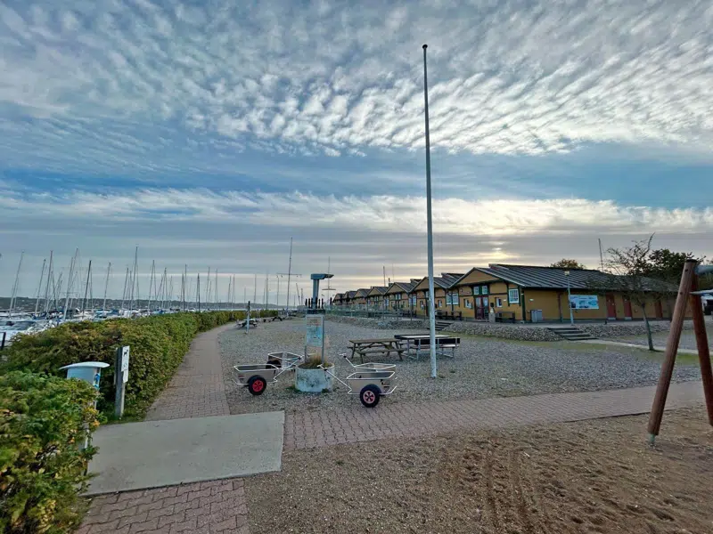 Den eksisterende havnepromenade ved Marina Syd