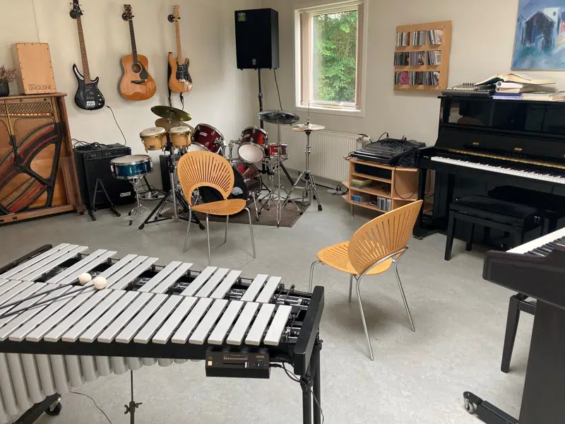 På billedet fremgår Musikrummet på Marielund
