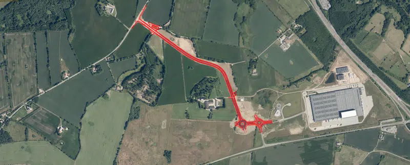 Nova Boulevard set fra luften