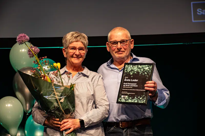 Årets leder 2023 Gurli Damgaard og Arne Lauritzen