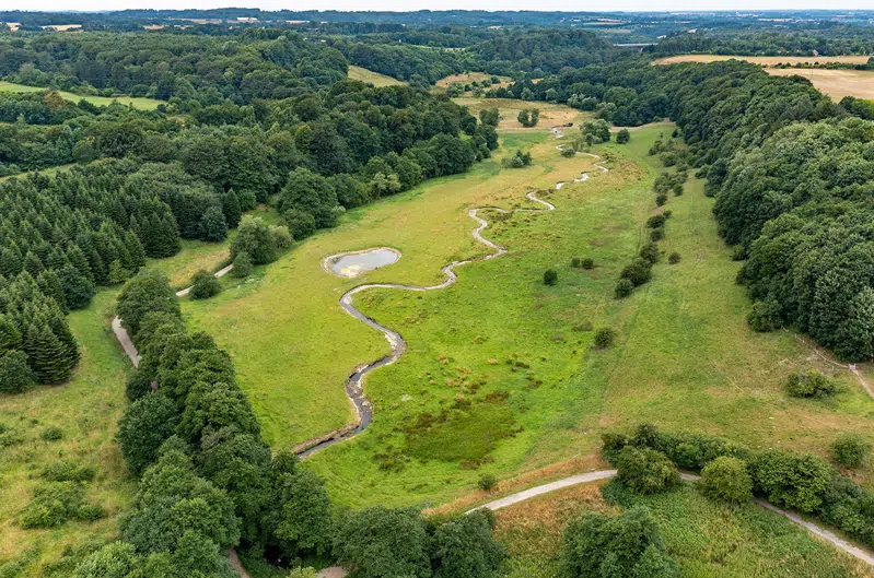 Kolding Ådal set fra luften