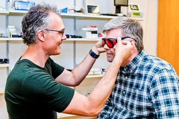 Afprøvning af briller