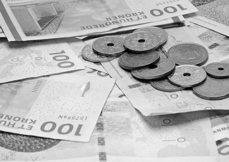Pengesedler og mønter